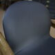 Leather and beech armchair Vintage 1970