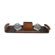Wood inkwell and art deco glass