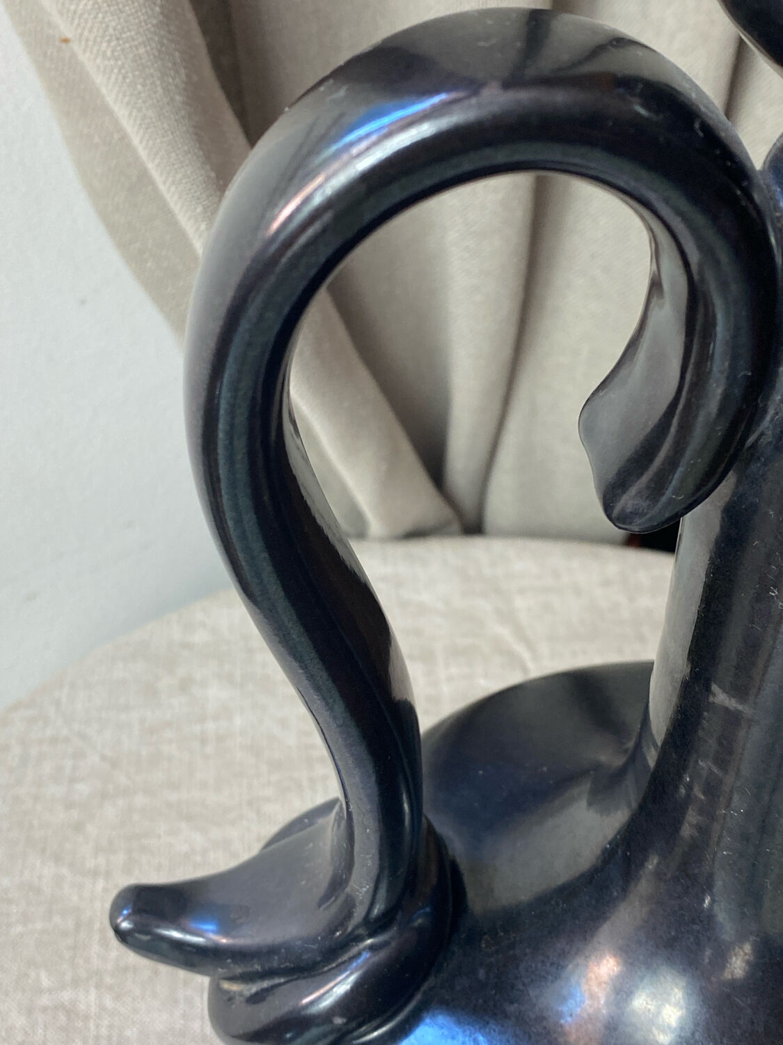 Ceramic lamp base, Sauveur Lunetta, Vallauris