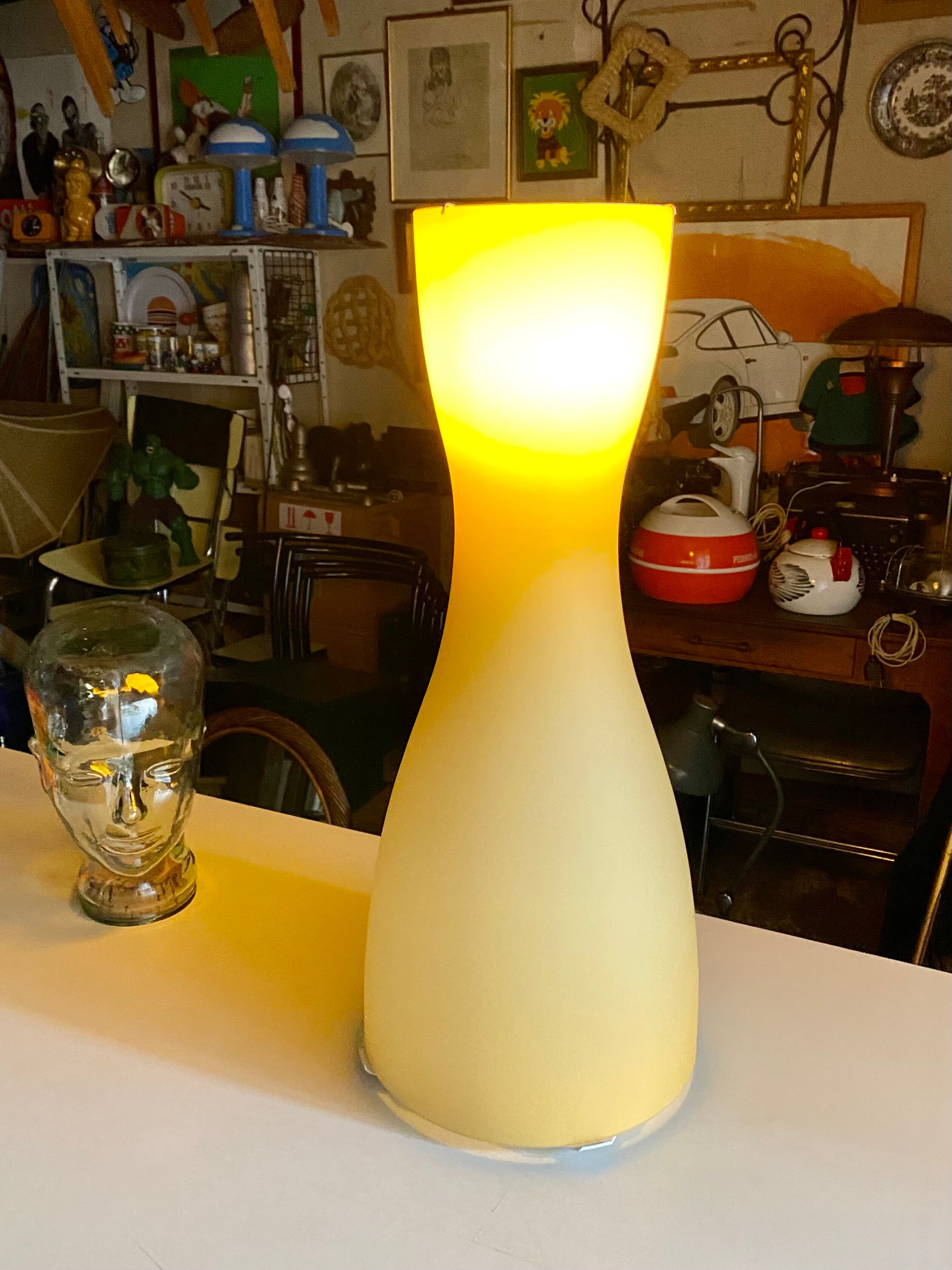 Large lamp Foscarini Dress 07 design Defne Koz & Marco Susani 1995 blown glass