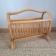 Vintage rattan magazine rack