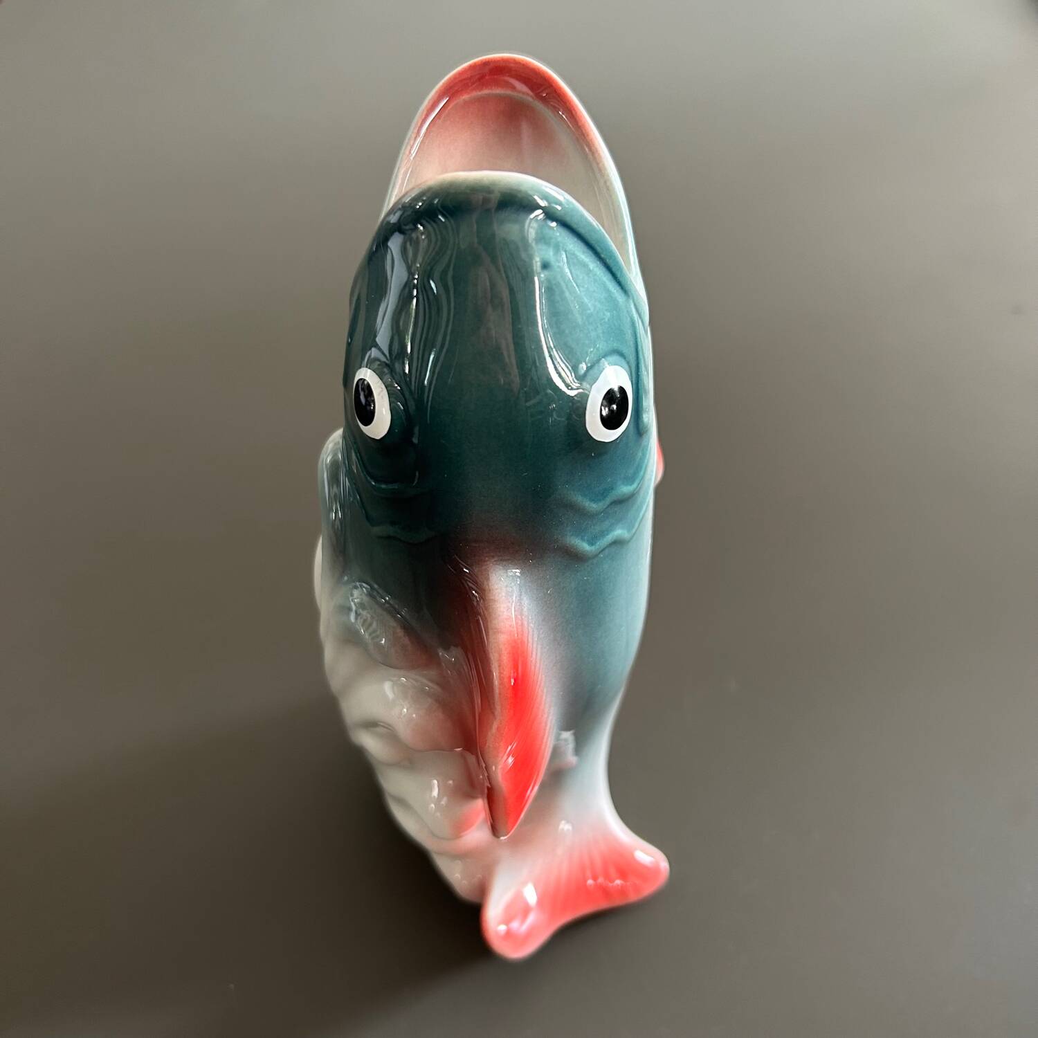 Colorful fish vase