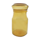 Bocal vintage en verre jaune