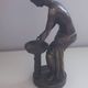Neoclassical female statue - antique style - Antique bronze Wembley 27cm.