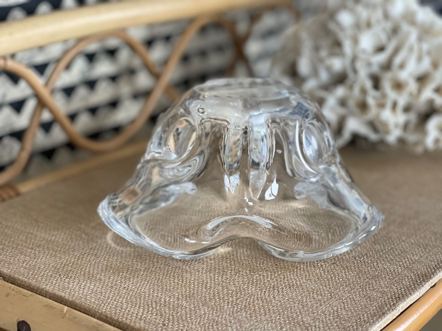 Empty crystal pocket of Sevres