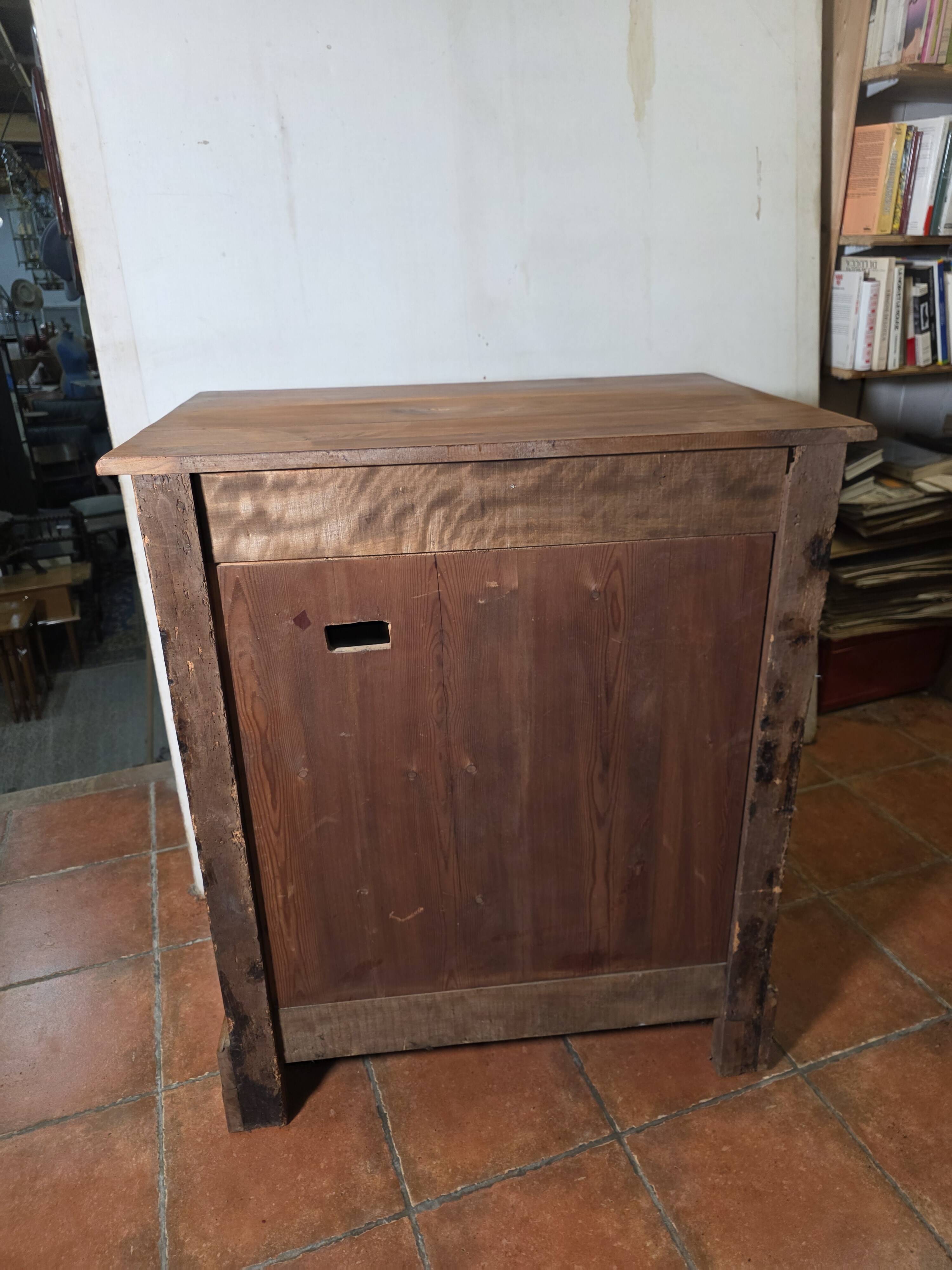Antique Louis Philippe style confiturier in cherry wood