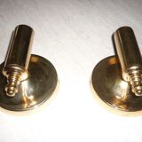 Pair of gold wall sconces