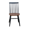 Chair with backrest with barettes