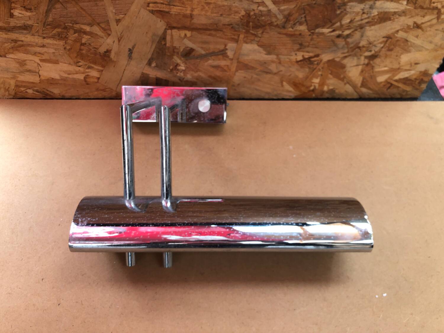 Old Mauro Marzollo Style TVE Wall Lamp Chromed Metal Milano Vintage