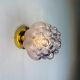 Bubble glass wall sconce – Helena Tynell style, Germany, circa 1970s