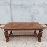 Renaissance style oak table