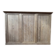 Large workshop wardrobe in pitch pine - Early 20th century