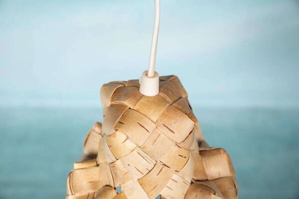 Suspension scandinave vintage des années 60, suspension Japandi