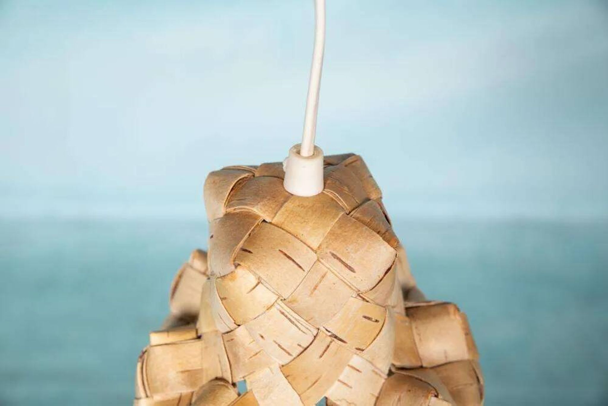 Vintage Scandinavian pendant from the 1960s, Japandi pendant.