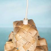Vintage Scandinavian pendant from the 1960s, Japandi pendant.