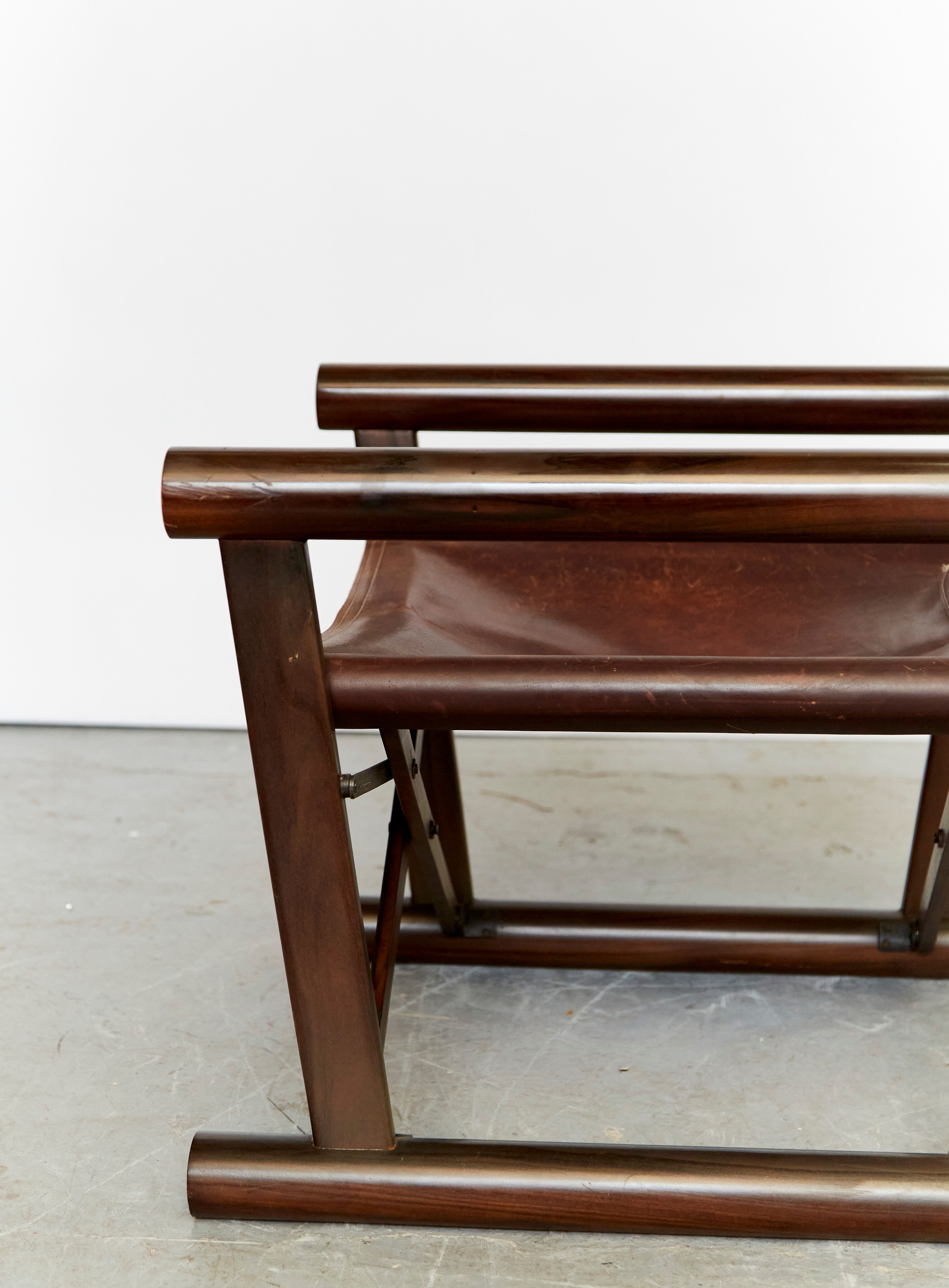 Sergio rodriguez folding chair & ottomane for oca