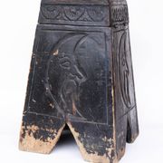 Antique Mystical Moon Stool / Step Stool / Secret Storage Box, circa 1900