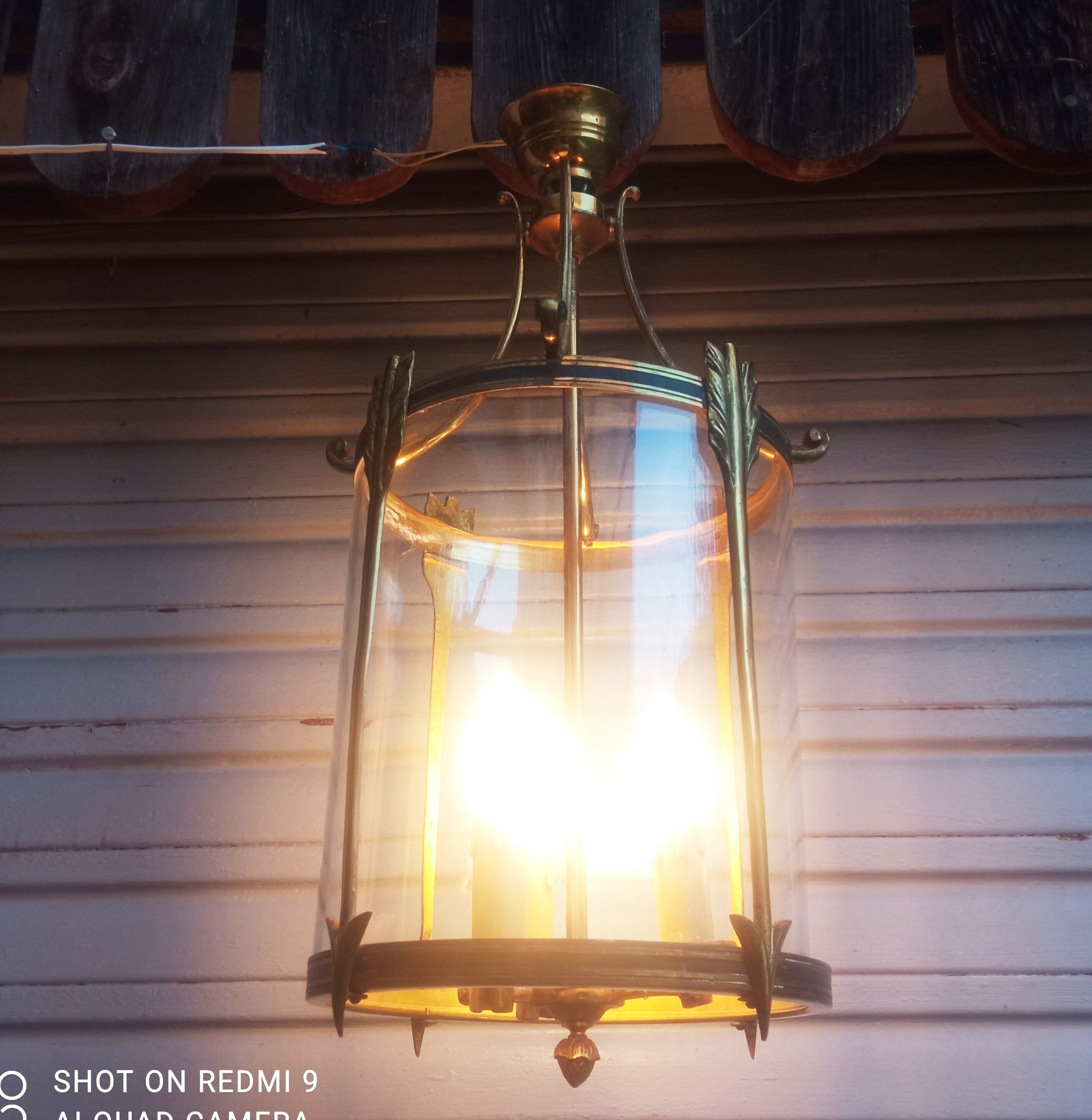 Bronze and brass lantern in Empire style - 4,400 kg!