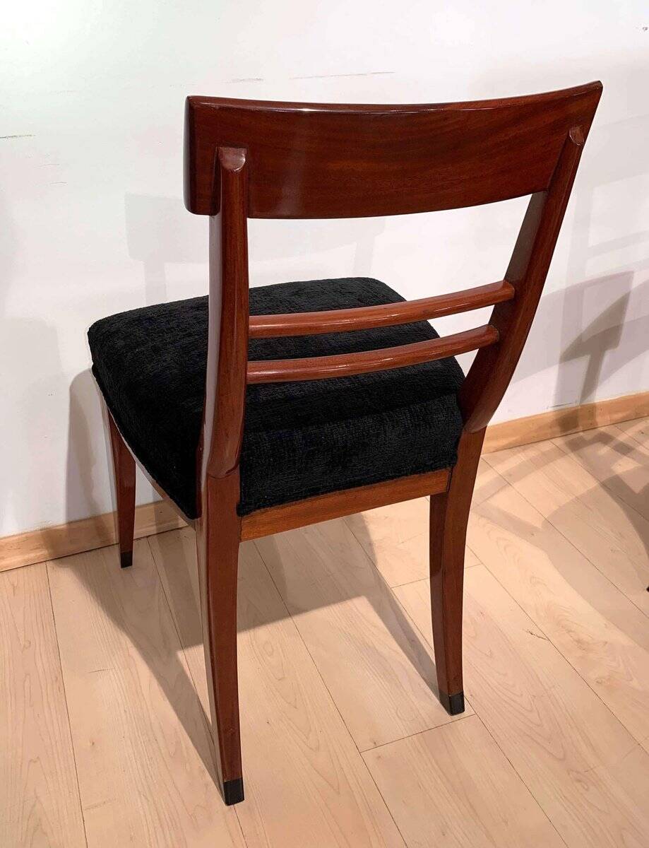 Neoclassical Solid Mahogany Side Chair, 1820s