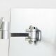 Maison Charles adjustable wall light, brushed steel, circa 1960