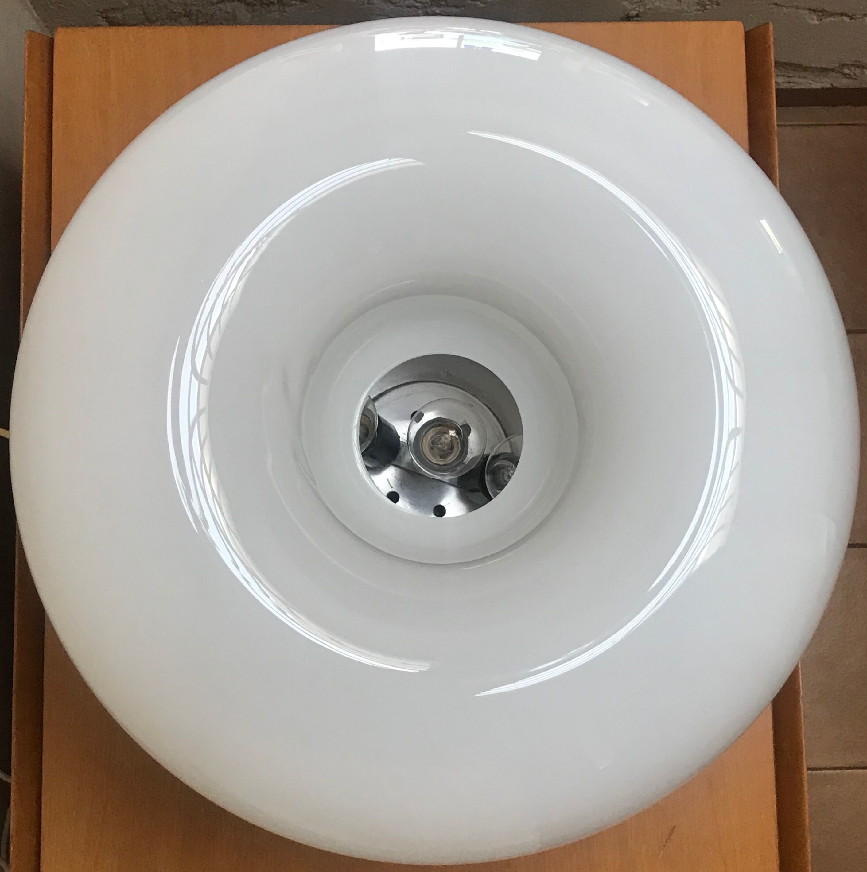 Lamp to lay "Ciambella" great modello, Italy 70s