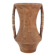 Wooden amphora vase, handles covered with wicker, 1970s.