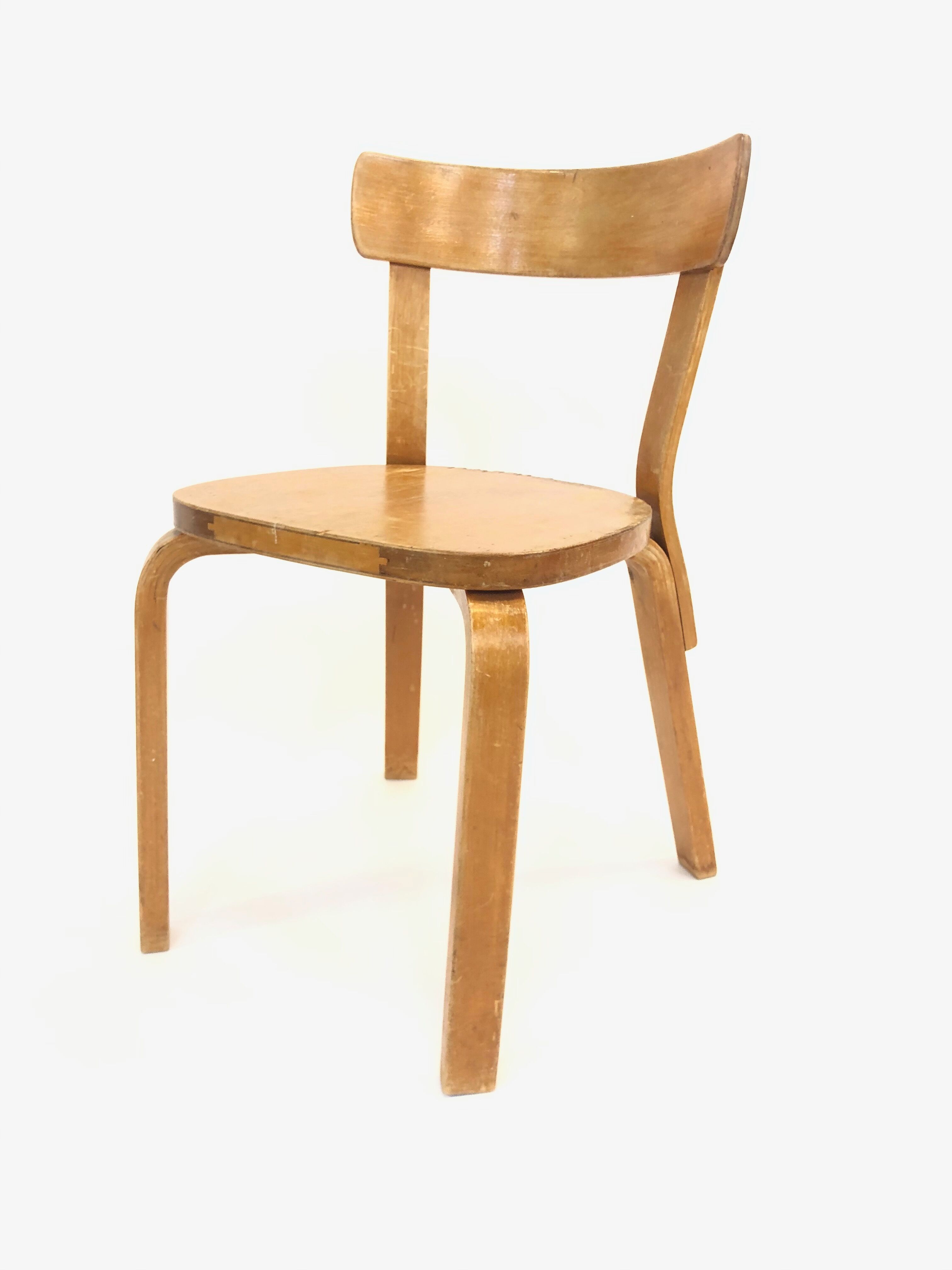 Chair model 69 by Alvar Aalto for Artek 1960