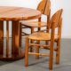 Ranier Daumiller dining room set with 4 chairs and round dining table