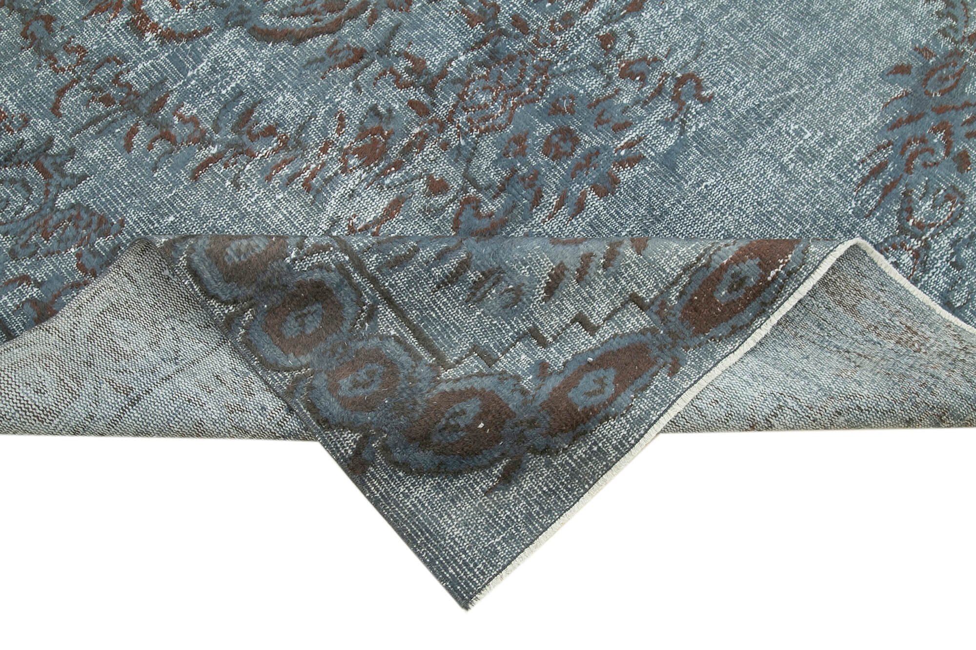 Hand-knotted anatolian 1970s 175 cm x 265 cm grey carpet