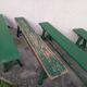 Benches of guinguettes, lot of 5