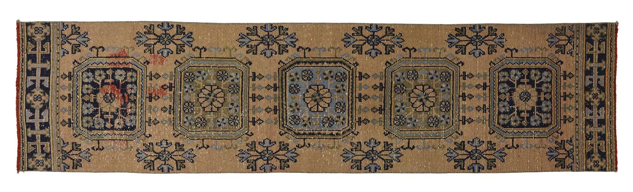 Tapis vintage turc unique tissé à la main - charme rustique vintage 330 x 84