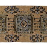 One-of-a-kind turkish handwoven vintage rug - rustic vintage charm 330x 84