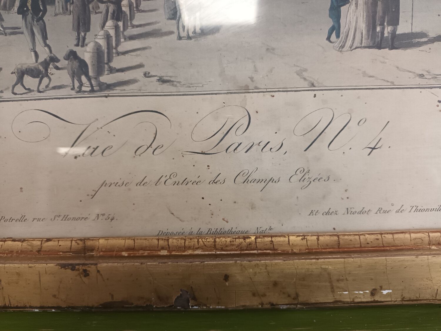 View of Paris engraving