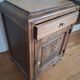 Solid oak bedside table