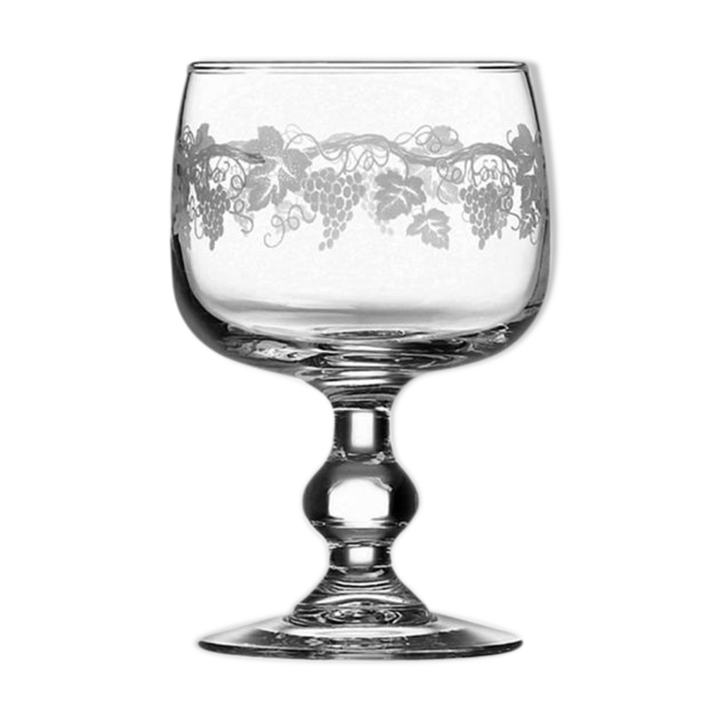 Verres a vin motifs grappe de raisin Luminarc Selency