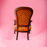Cabriolet armchair in mahogany