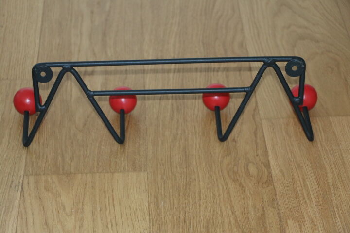 Coat rack 4 red balls - 1960s