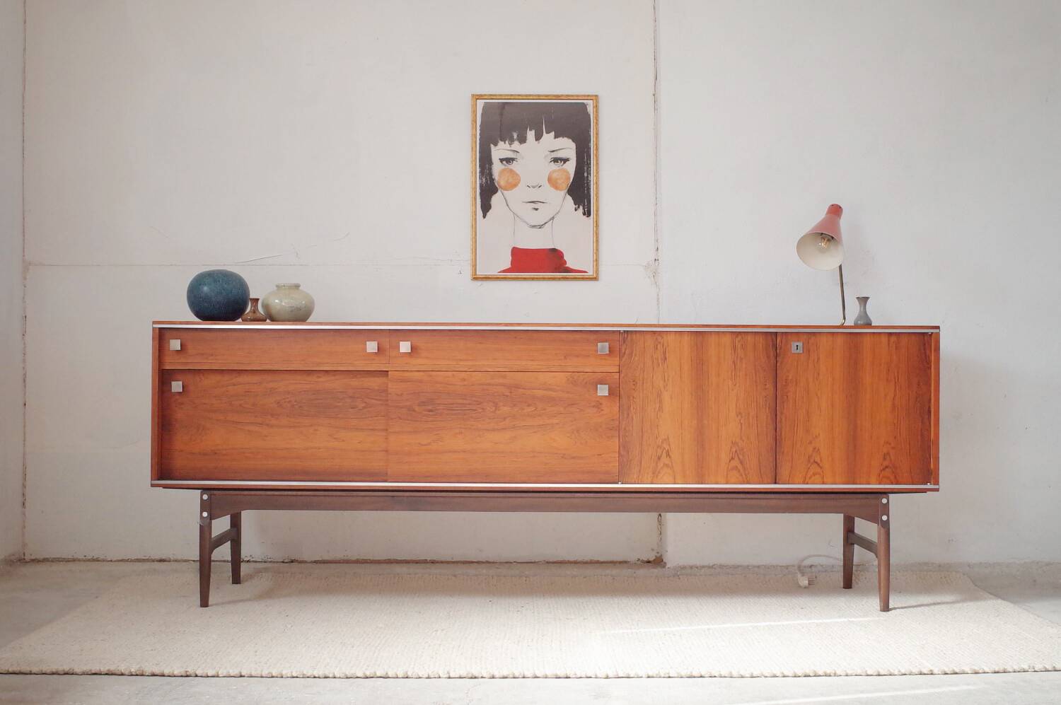 Large Vintage rosewood sideboard, 1960s