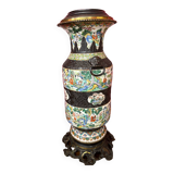 A Chinese famille rose porcelain vase called 'from Nanking' 19th century 55cm