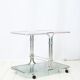 Smoked glass tubular dessert table, 1970-1980