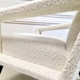 Fauteuil vintage en laine bouclée