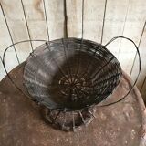 Basket fruit braided iron