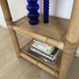 Vintage light bamboo shelf