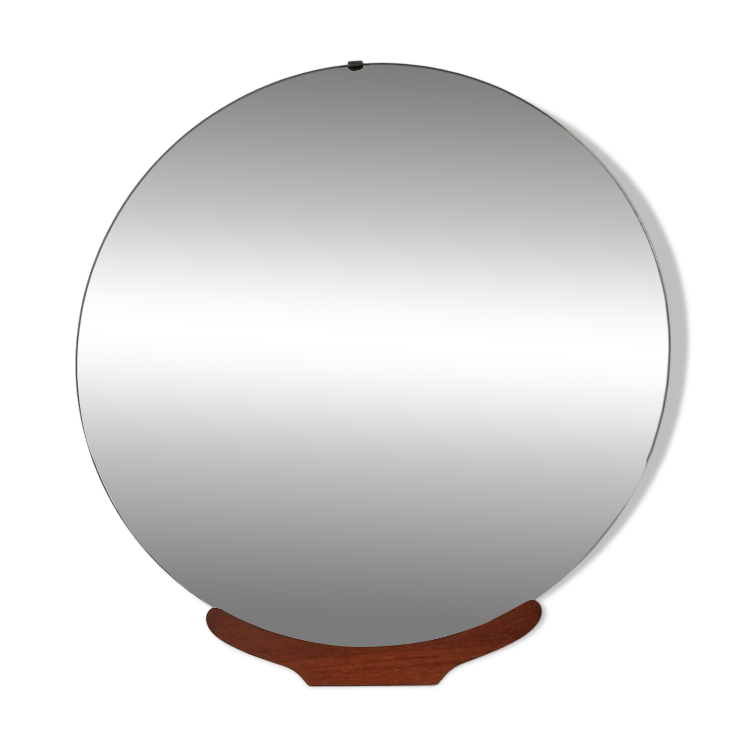 Large vintage round mirror 90cm, retro decoration