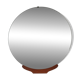 Large vintage round mirror 90cm, retro decoration