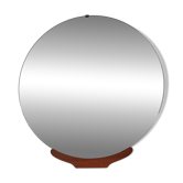 Large vintage round mirror 90cm, retro decoration