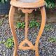 Antique Louis XV style stool in wood and marble.