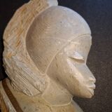 Handcrafted stone bust