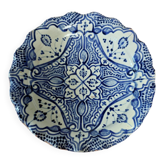 Antique ceramic dish, Morocco, Safi, signed