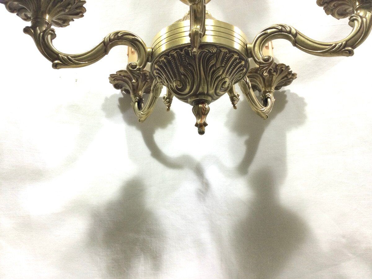 Chandelier 5 lights in bronze